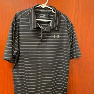 Under Amour black performance polo shirt. Youth XL